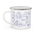 Hiking Essentials Enamel Camping Mug 12oz
