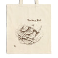 Turkey Tail Cotton Canvas Tote Bag 15" x 16"