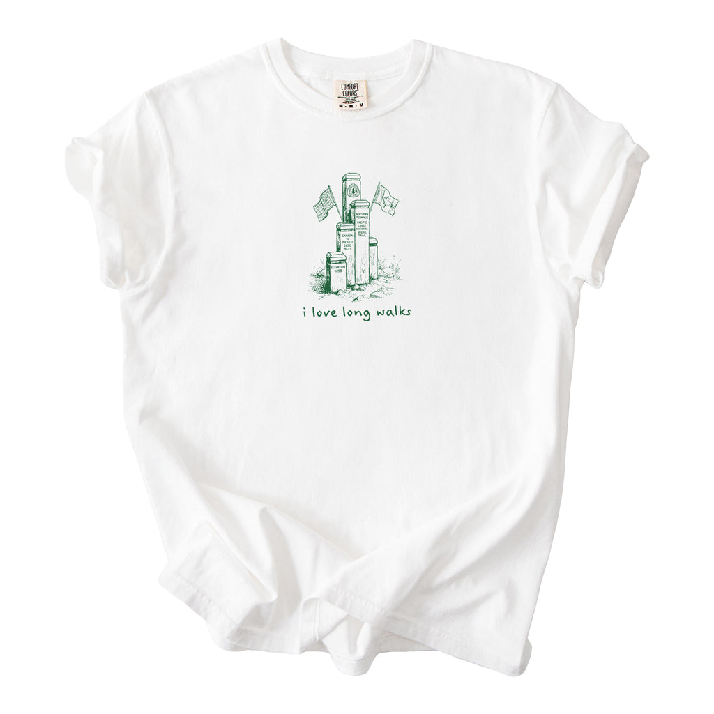 Pacific Crest Trail Northern Terminus Shirt I Love Long Walks Thru-Hiking PCT