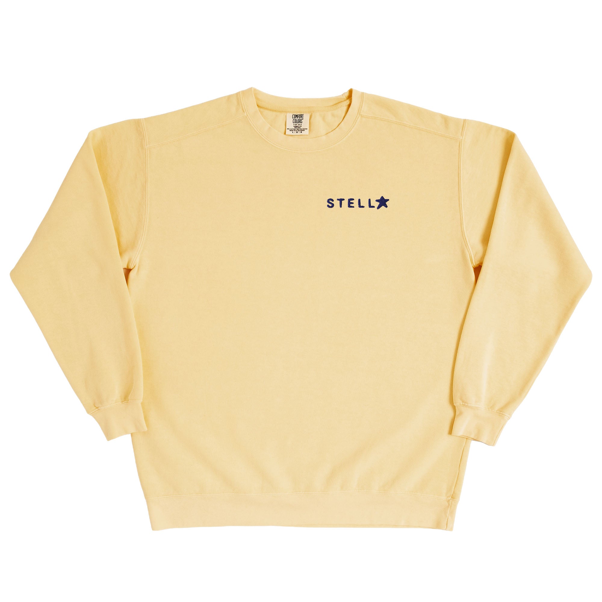 Stella Embroidered Crewneck Comfort Colors® Unisex Garment-Dyed Sweatshirt