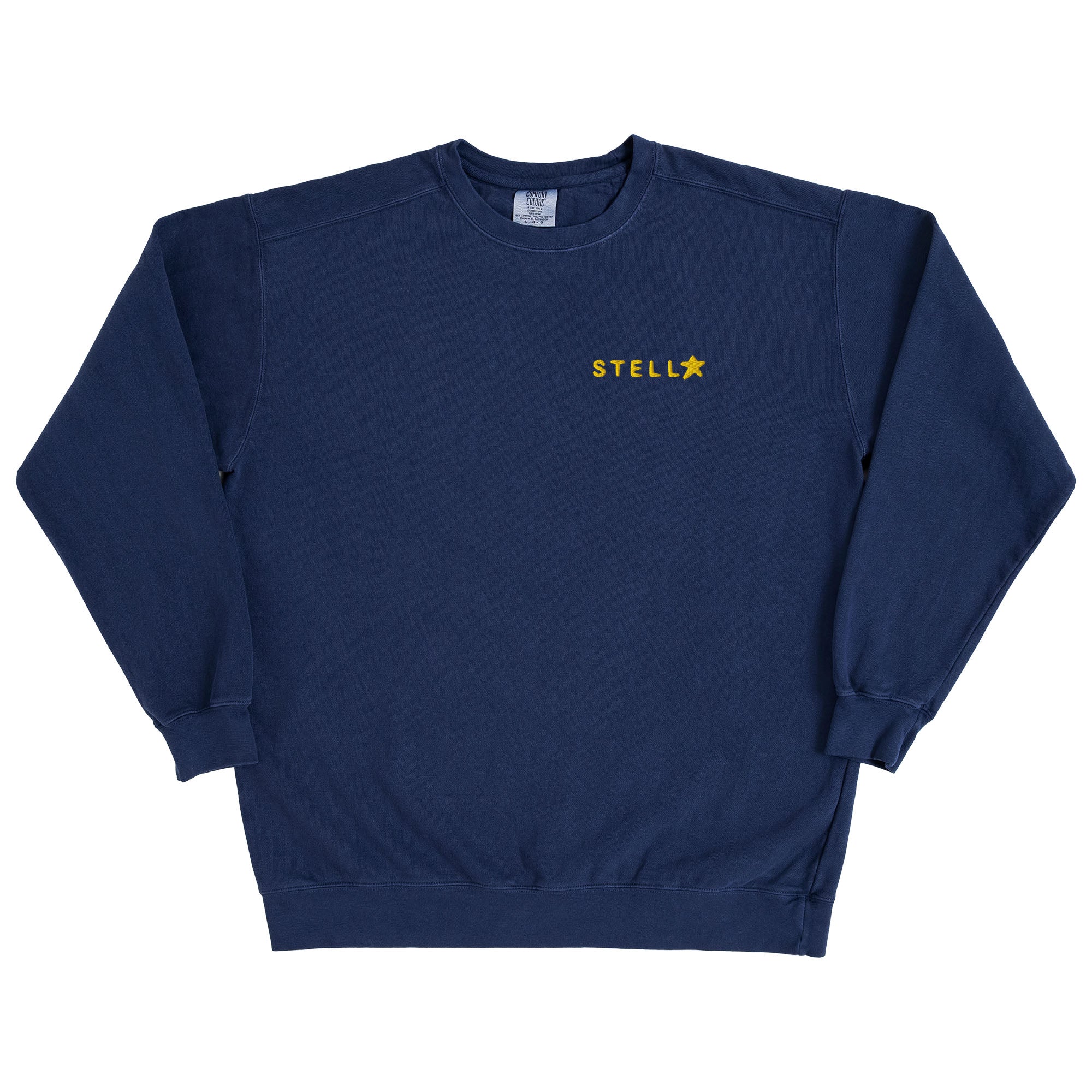 Stella Embroidered Crewneck Comfort Colors® Unisex Garment-Dyed Sweatshirt