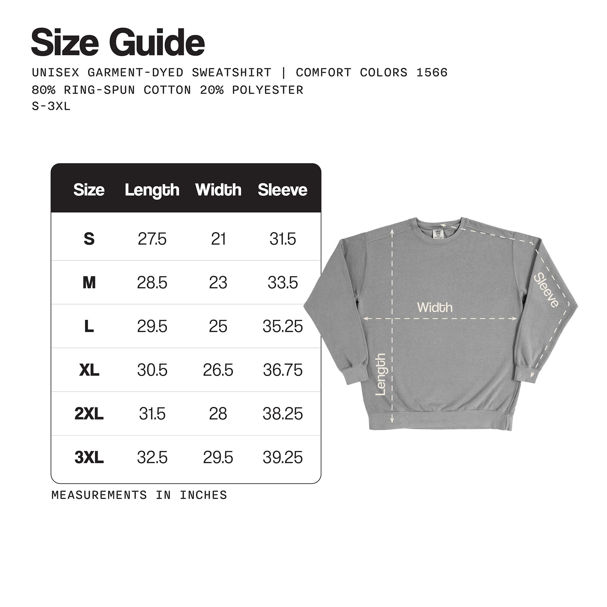 Thruhiker Crewneck Comfort Colors® Unisex Garment-Dyed Sweatshirt