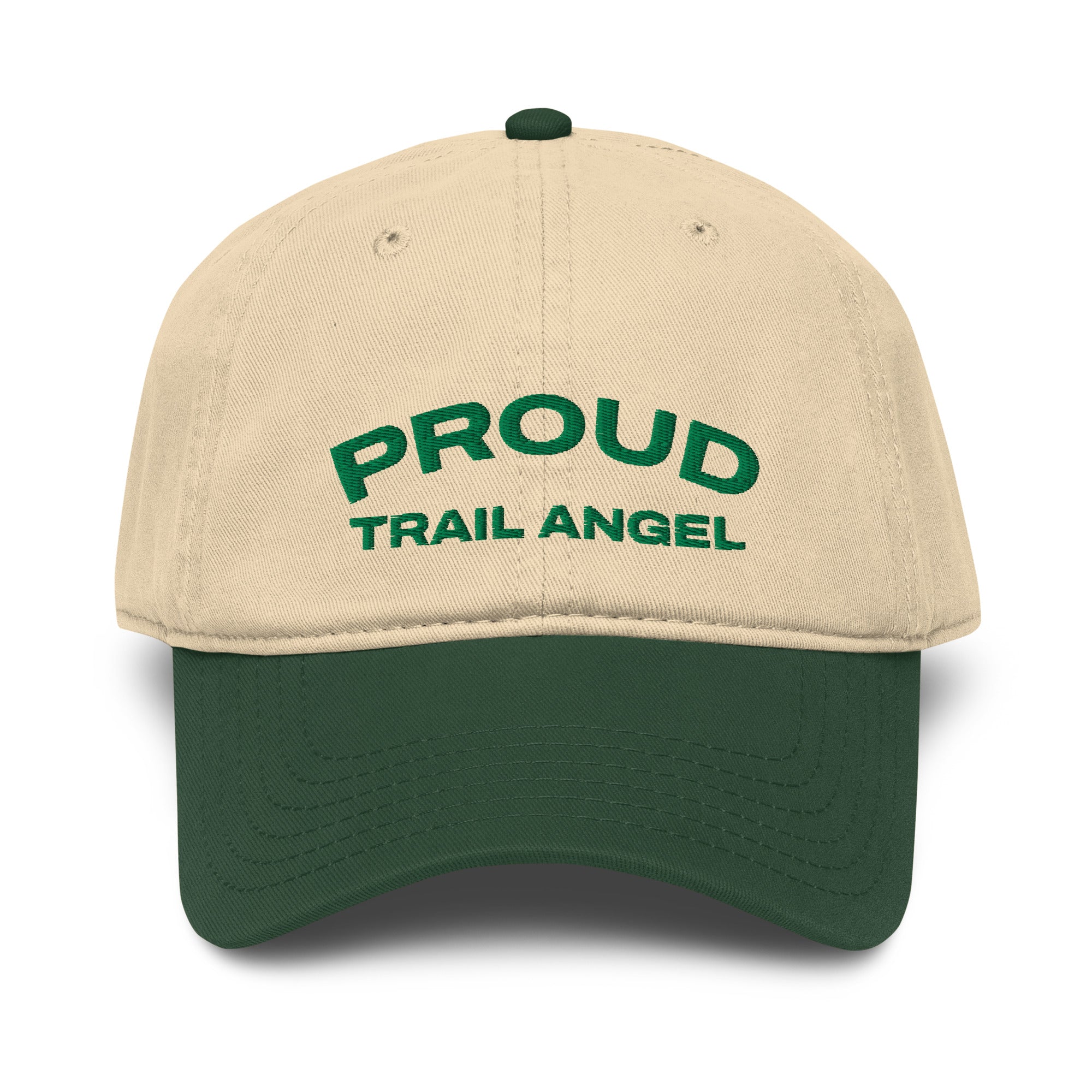 Proud Trail Angel Embroidered Garment Washed Baseball Cap