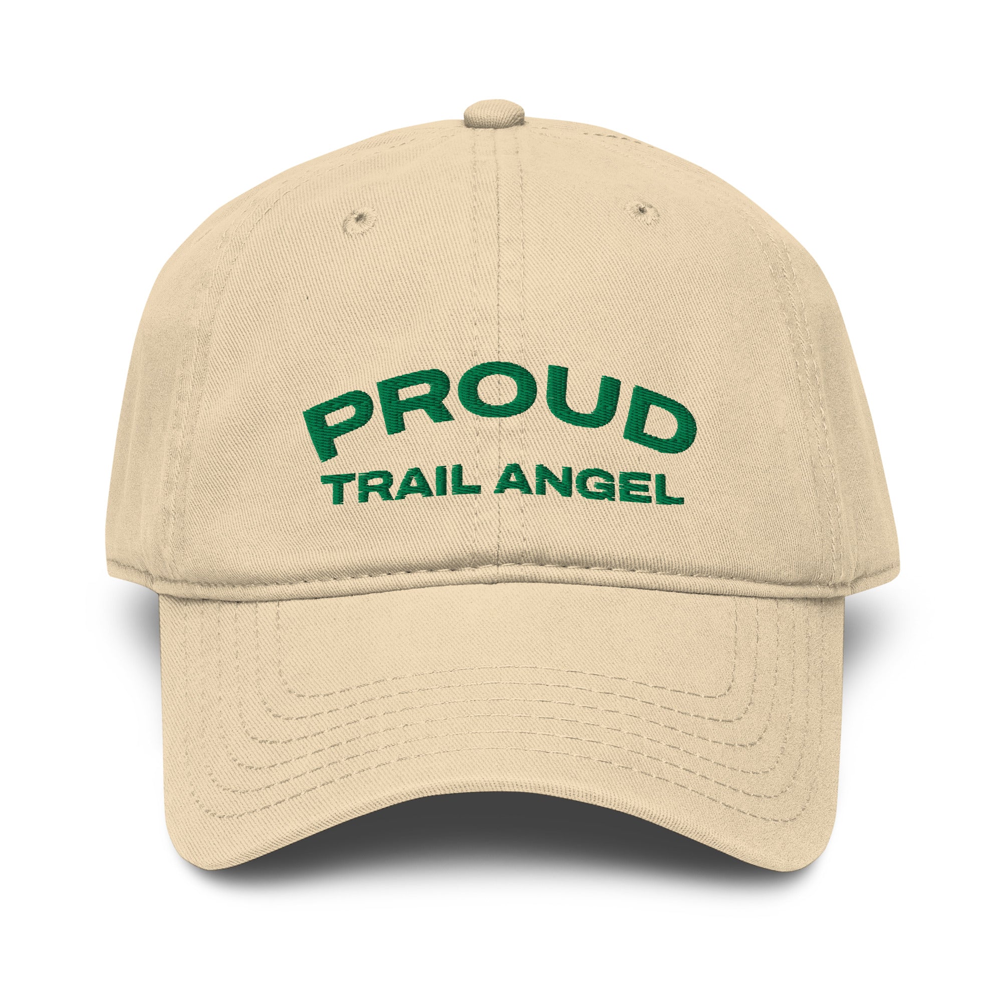 Proud Trail Angel Embroidered Garment Washed Baseball Cap