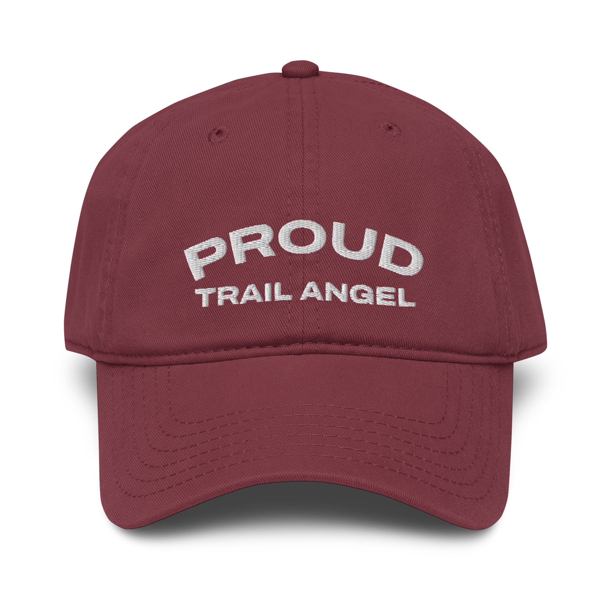 Proud Trail Angel Embroidered Garment Washed Baseball Cap