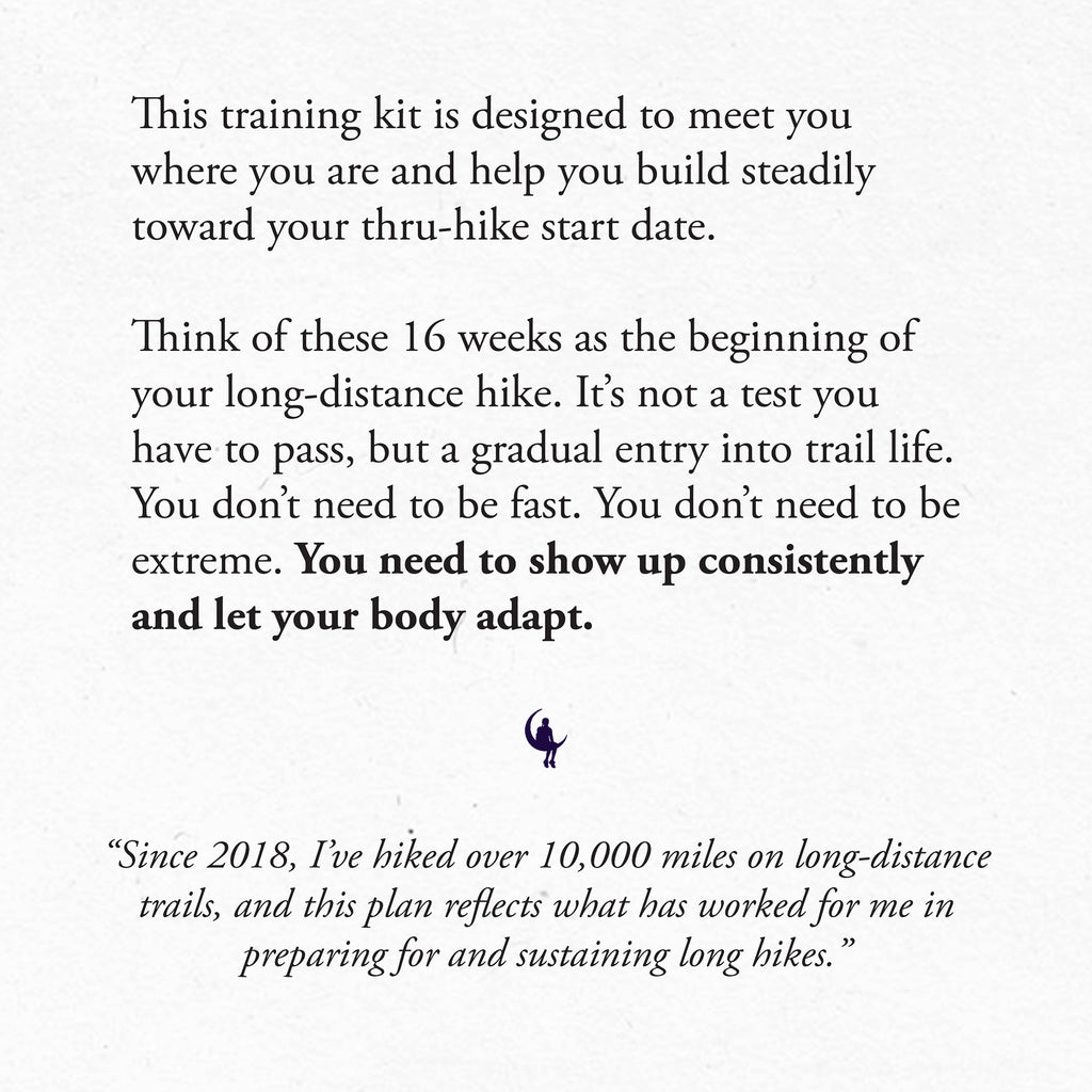 Trail Ready PDF 16-Week Thru-Hike Training Starter Kit (Digital Download)